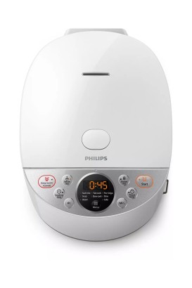 طباخ الأرز الرقمي متعددة الوظائف 10 قوائم 1,8 لتر موديل HD4515/55 من Philips - Thumbnail
