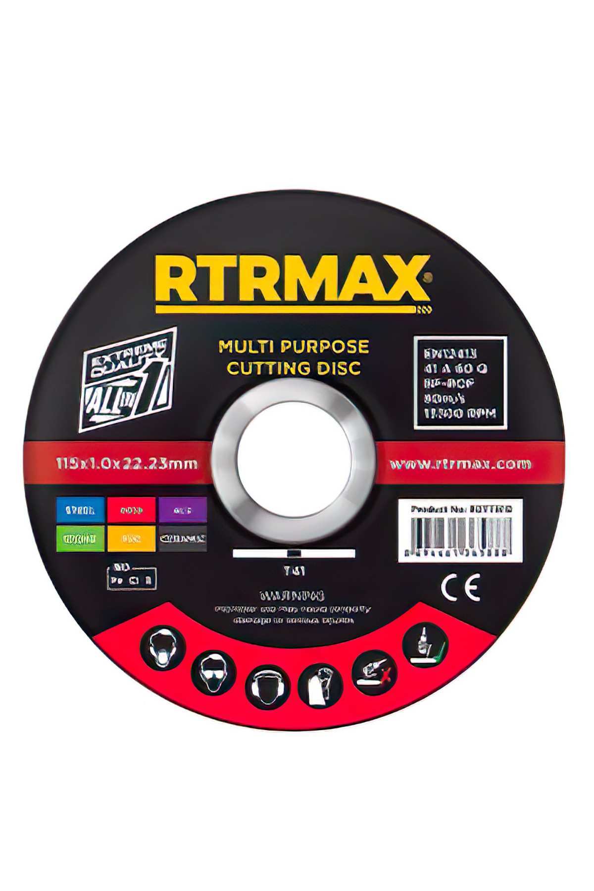 Rtrmax RDI11510 Inox Kesme Diski 210 115 x 1.0 x 22 MM