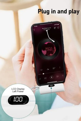 باور بانك 2 في 1 صغير بقدرة 5000 مللي أمبير في الساعة طاقة محمولة للجيب من OEM - Thumbnail