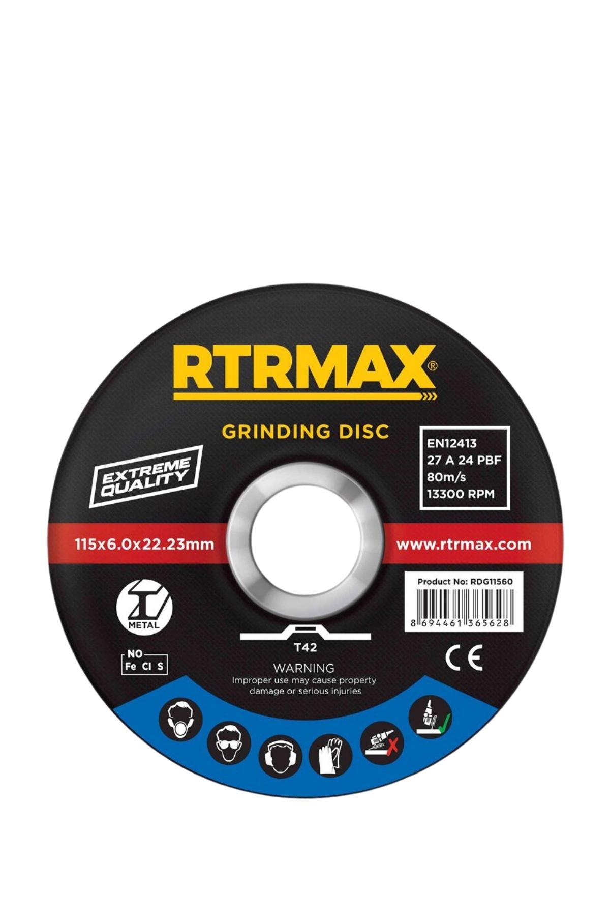 Rtrmax RDG23060 Taşlama Diski 230 x 6.0 x 22 MM