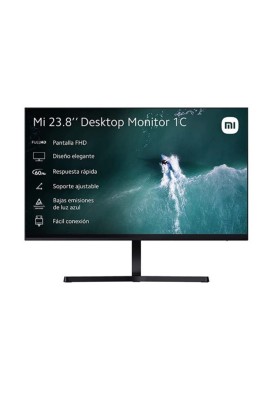 شاشة كمبيوتر بحجم 23,8 انج وبنوع بنل IPS تصميم مميز بحواف صغيرة جدا من ثلاث جهات دقة الشاشة 1980x1080 بكسل (FHD) معدل التحديث 60Hz من Xiaomi - Thumbnail