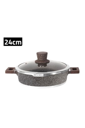 قدر طبخ كارنيياريك منخفض 24 سم موديل ZLC-8202T24 من Zio - Thumbnail