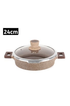 قدر طبخ كارنيياريك منخفض 24 سم موديل ZLC-8202T24 من Zio - Thumbnail