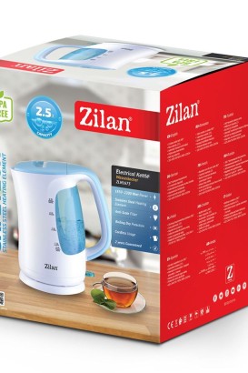 غلايه كهربائيه 2.5 لتر ZLN1673 عنصر تسخين من الفولاذ المقاوم للصدأ من Zilan - Thumbnail