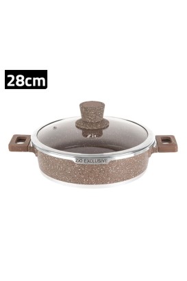 قدر طبخ كارنيياريك منخفض 28 سم موديل ZLC-8202T28 من Zio - Thumbnail