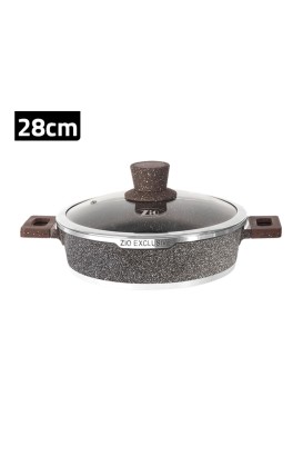 قدر طبخ كارنيياريك منخفض 28 سم موديل ZLC-8202T28 من Zio - Thumbnail