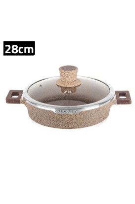 قدر طبخ كارنيياريك منخفض 28 سم موديل ZLC-8202T28 من Zio - Thumbnail