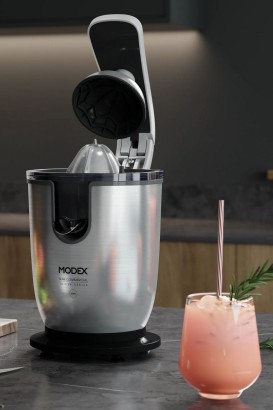 عصارة حمضيات قوة محرك 300 واط غلاف أنيق من الفولاذ المقاوم للصدأ JE245 من Modex - Thumbnail