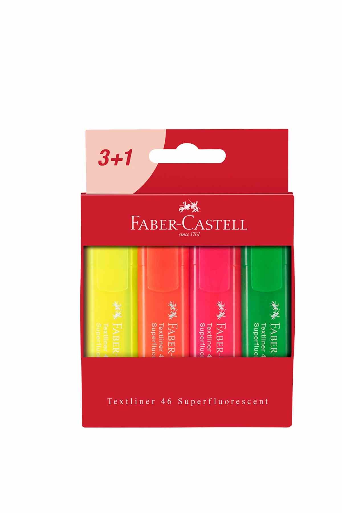 Faber-Castell 1546 Renkli Kurşun Kalem 4 Adet 