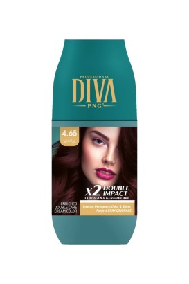 صبغ شعر ديفا بروفشينال بالكرياتين |برغندي 4.65 من Diva - Thumbnail