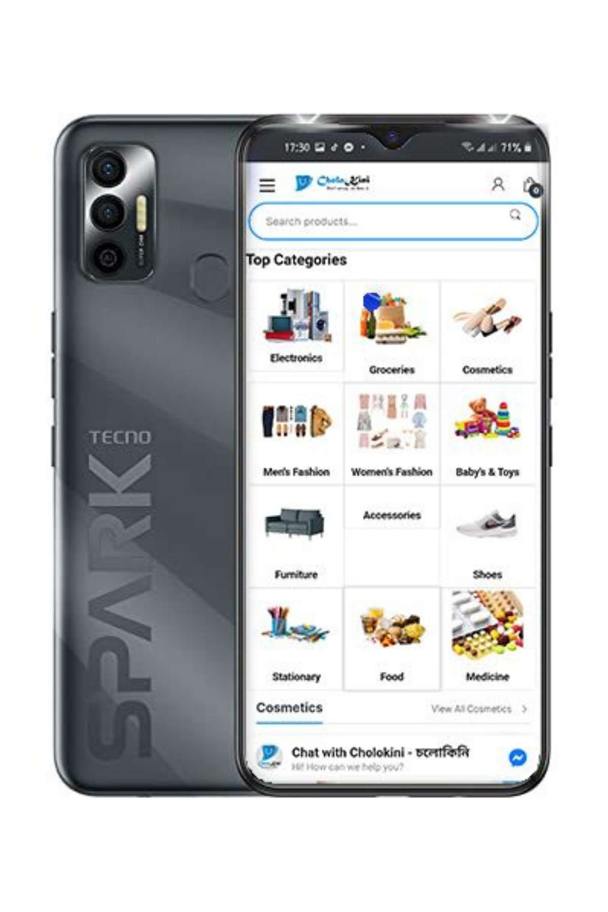 Tecno Spark Akıllı Telefon 7/ 2+23 GB 