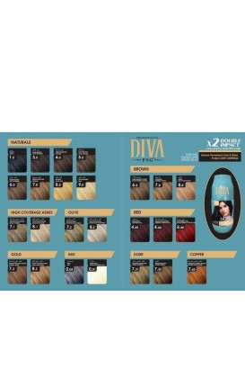 صبغ شعر ديفا بروفشينال بالكرياتين |اشقر ذهبي رمادي 7.31 من Diva - Thumbnail