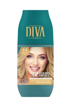 صبغ شعر ديفا بروفشينال بالكرياتين | اشقر فاتح جدا 9.0 من Diva - Thumbnail