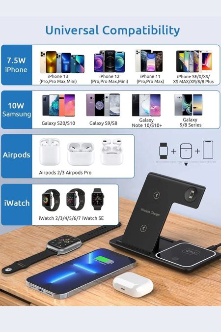 Blue Chip 3'ü 1 Arada Katlanabilir Manyetik Kablosuz Şarj Cihazı