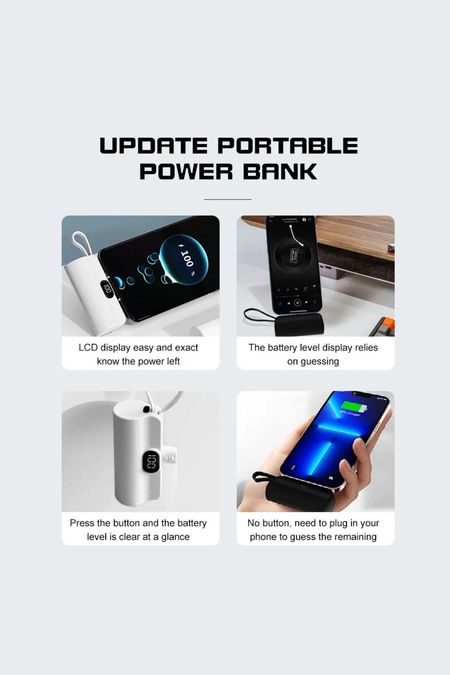 OEM 2'si 1 Arada Mini Power Bank