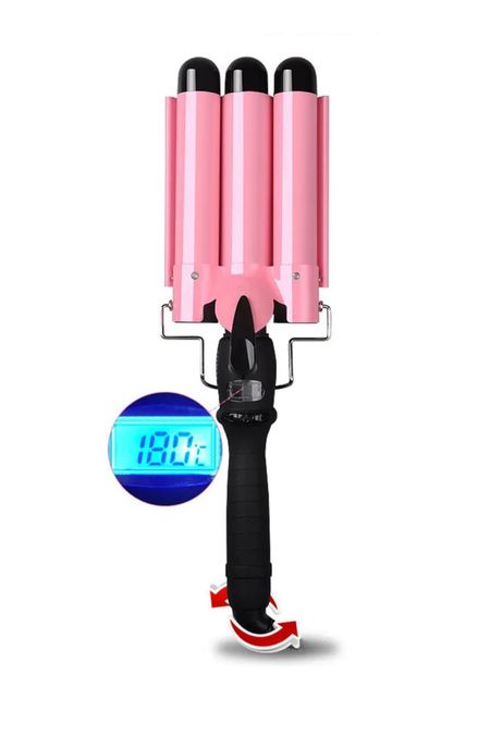 Welltop Otomatik Üçlü Saç Maşası – LCD Ekranlı
