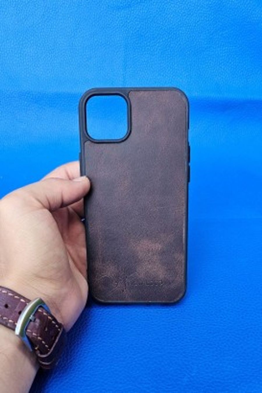 New Loco Hakiki Deri iPhone 14 Plas Kılıfı