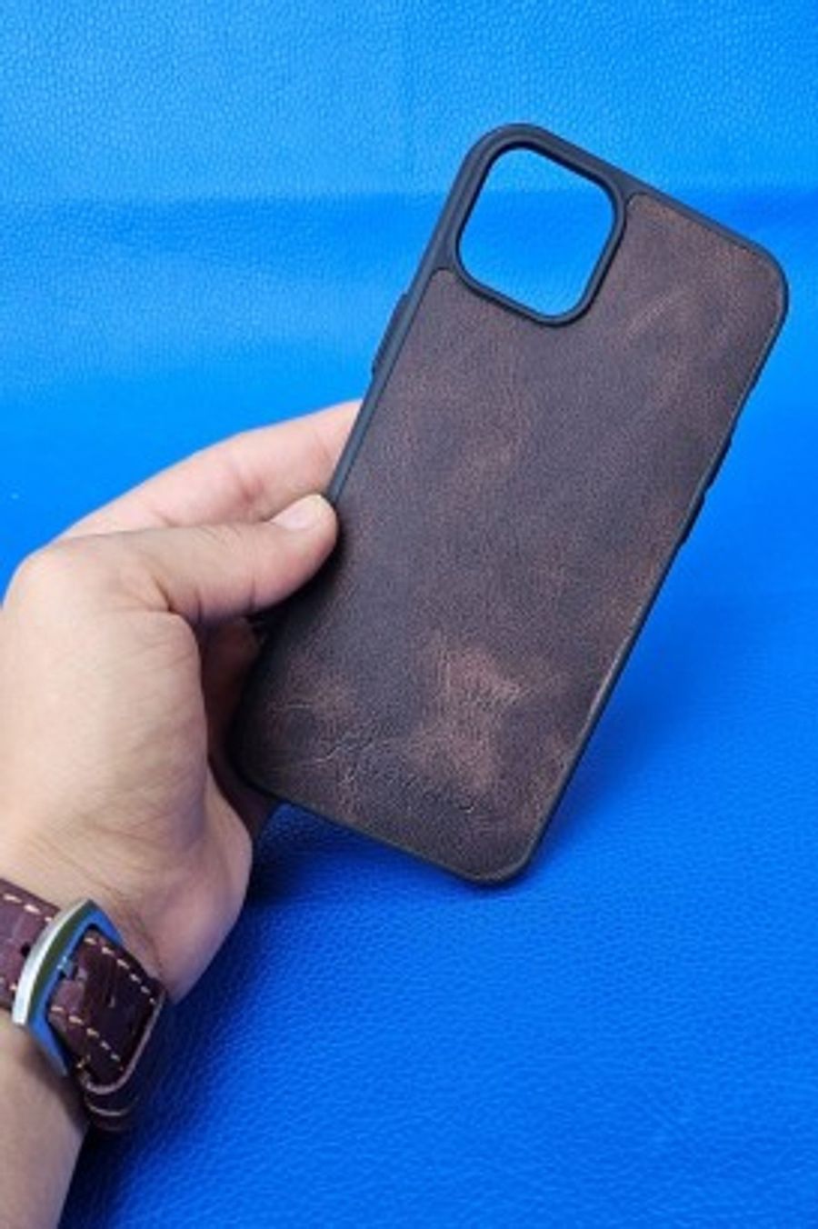 New Loco Hakiki Deri iPhone 14 Plas Kılıfı