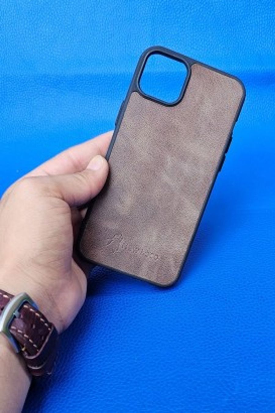 New Loco Hakiki Deri iPhone 14 Plas Kılıfı