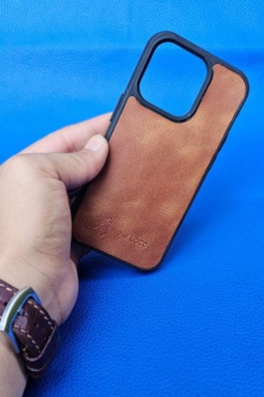 New Loco Hakiki Deri iPhone 14 Pro Kılıfı