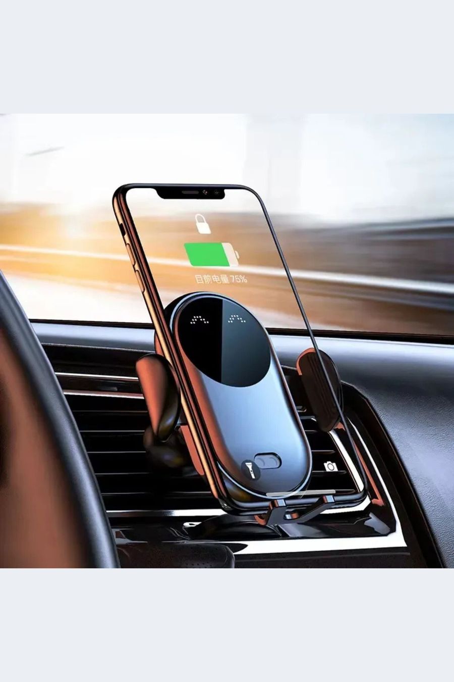 Hengye Kablosuz Hızlı Şarj Cihazı Akıllı Kızılötesi Sensörlü Araç Telefon Tutucu