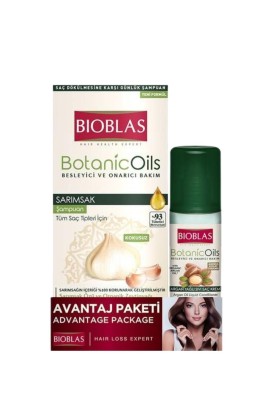 Bioblas Şampuan Botanic Oils Sarımsak 360Ml + Saç Kremi 200Ml - Thumbnail