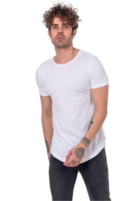 Bro Clothing Basic Yırtmaçlı Kısa Kol Erkek Tişört - Thumbnail