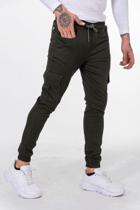 Bro Clothing Kargo Cepli Paça Lastikli Erkek Pantolon - Thumbnail