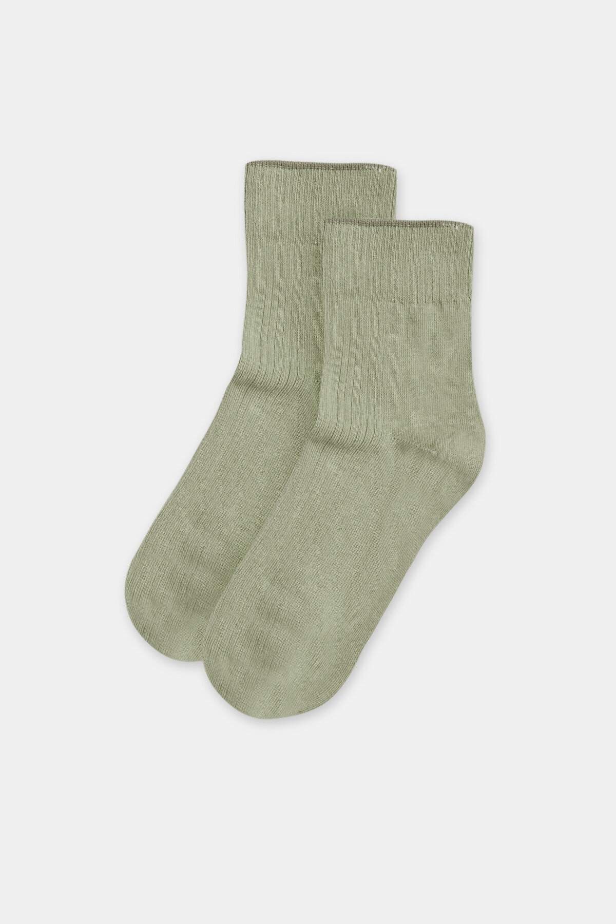 Dagi Fıstık Yeşili Soket Çorap
