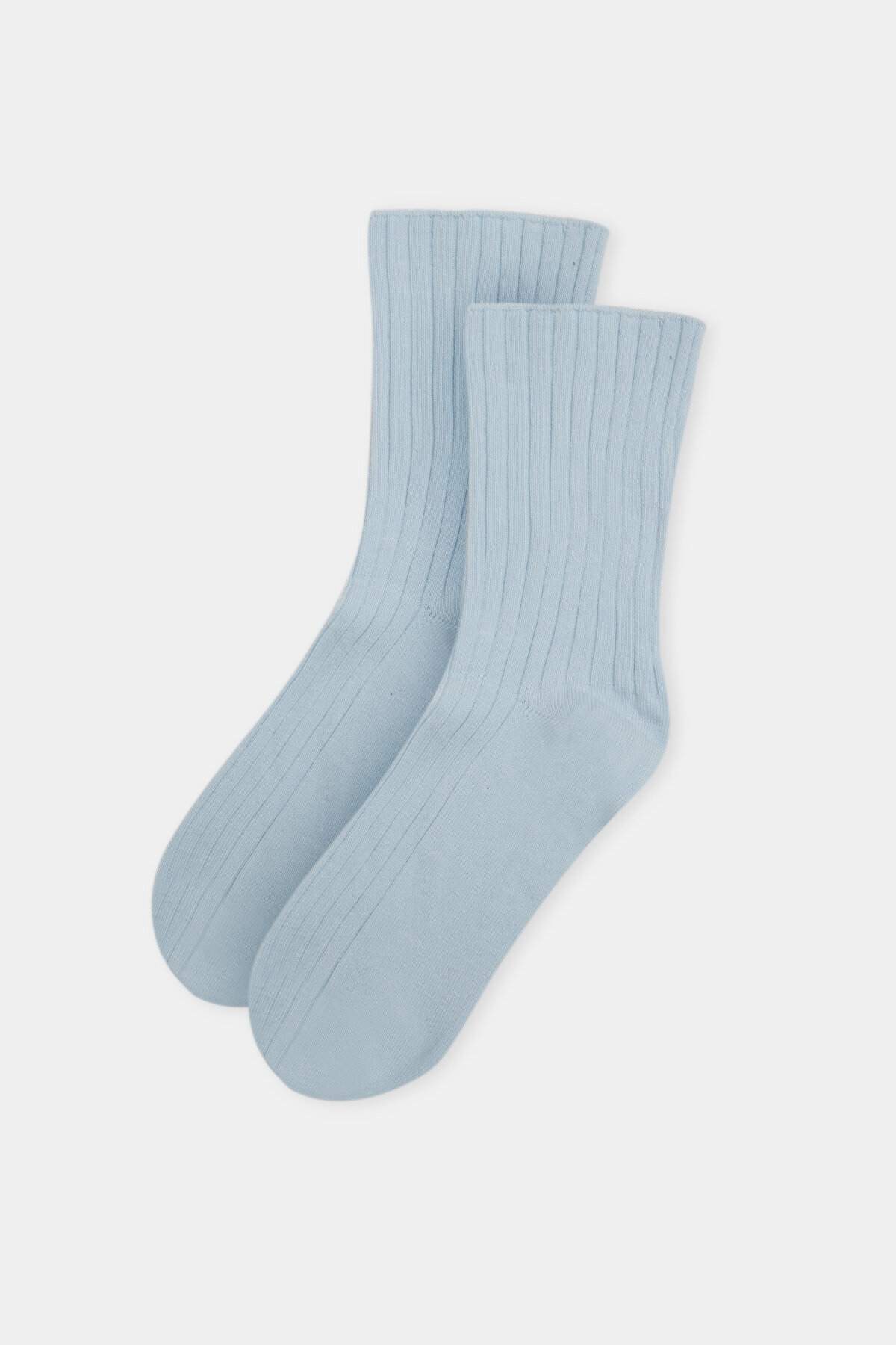 Dagi Mavi Kadın Fitilli Çorap