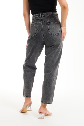 Desperado 303 Yırtık Desenli Geniş Paçalı Mom Jeans Kadın Kot Pantolon - Thumbnail