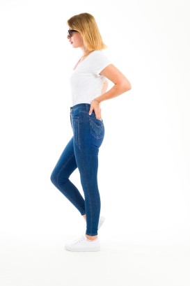 Desperado 324 Cep Kenarları Pullu Model Kadın Kot Pantolon - Thumbnail