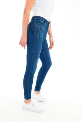 Desperado 324 Cep Kenarları Pullu Model Kadın Kot Pantolon - Thumbnail