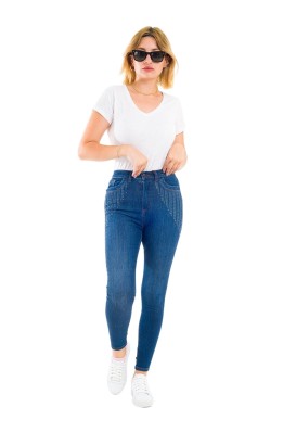 Desperado 324 Cep Kenarları Pullu Model Kadın Kot Pantolon - Thumbnail