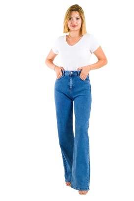 Desperado 333 Düz Model İspanyol Paça Kadın Kot Pantolon - Thumbnail
