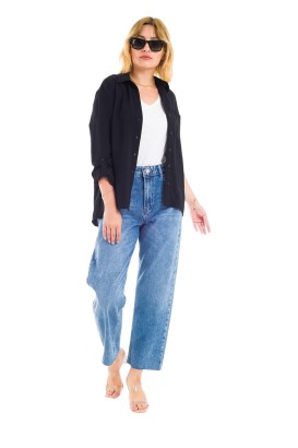 Desperado 496 Düz Model Yırtık Paça Kadın Kot Pantolon - Thumbnail