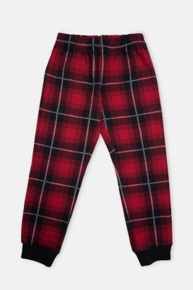 Eros Kırmızı Esc29131 Uzun Kol Erkek Çocuk Pijama Takımı - Thumbnail
