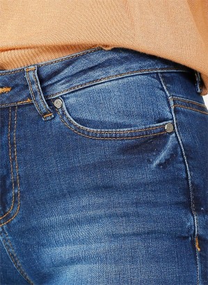 Fabrika PITON Kadın Denim Pantolon - Thumbnail