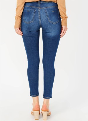 Fabrika PITON Kadın Denim Pantolon - Thumbnail