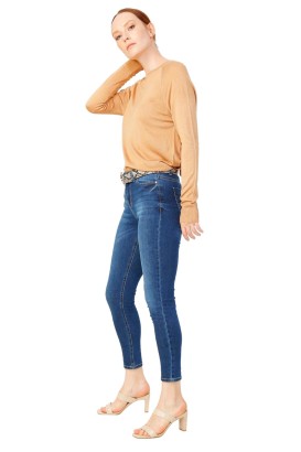 Fabrika PITON Kadın Denim Pantolon - Thumbnail