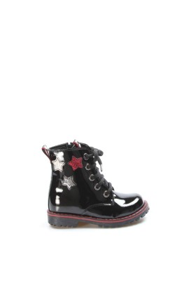 Fast Step Girl Girls Boots Black Patent 006SPA1004 - Thumbnail