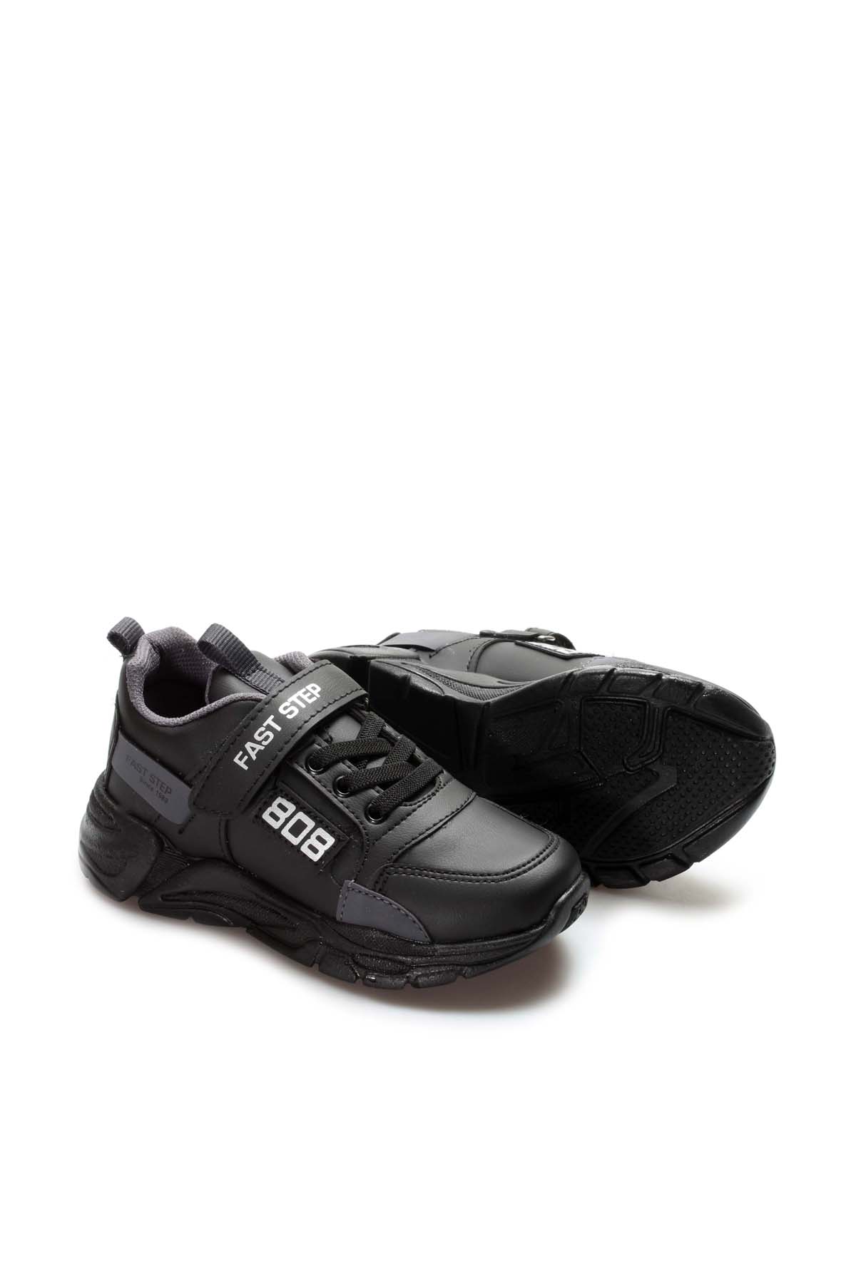 Fast Step Kids Unisex Boys Sport Shoes Black Gray 868XCA808