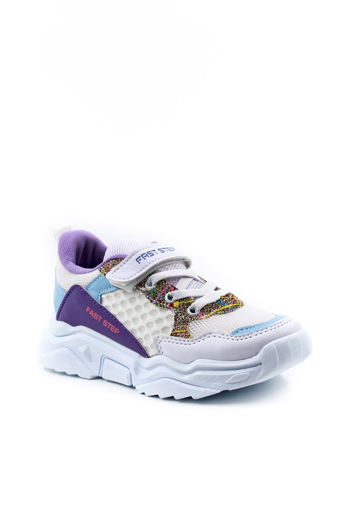 Fast Step Kids Unisex Boys Sport Shoes White Turquoise Lilac 868FA051C