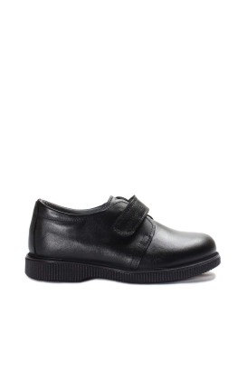 Fast Step Kids Unisex Genuine Leather Boys Daily Shoes Black 006XA913 - Thumbnail