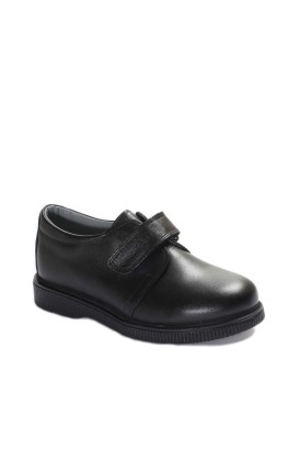 Fast Step Kids Unisex Genuine Leather Boys Daily Shoes Black 006XA913 - Thumbnail