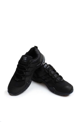 Fast Step Men Daily Shoes Black Gray 930MBA2421 - Thumbnail