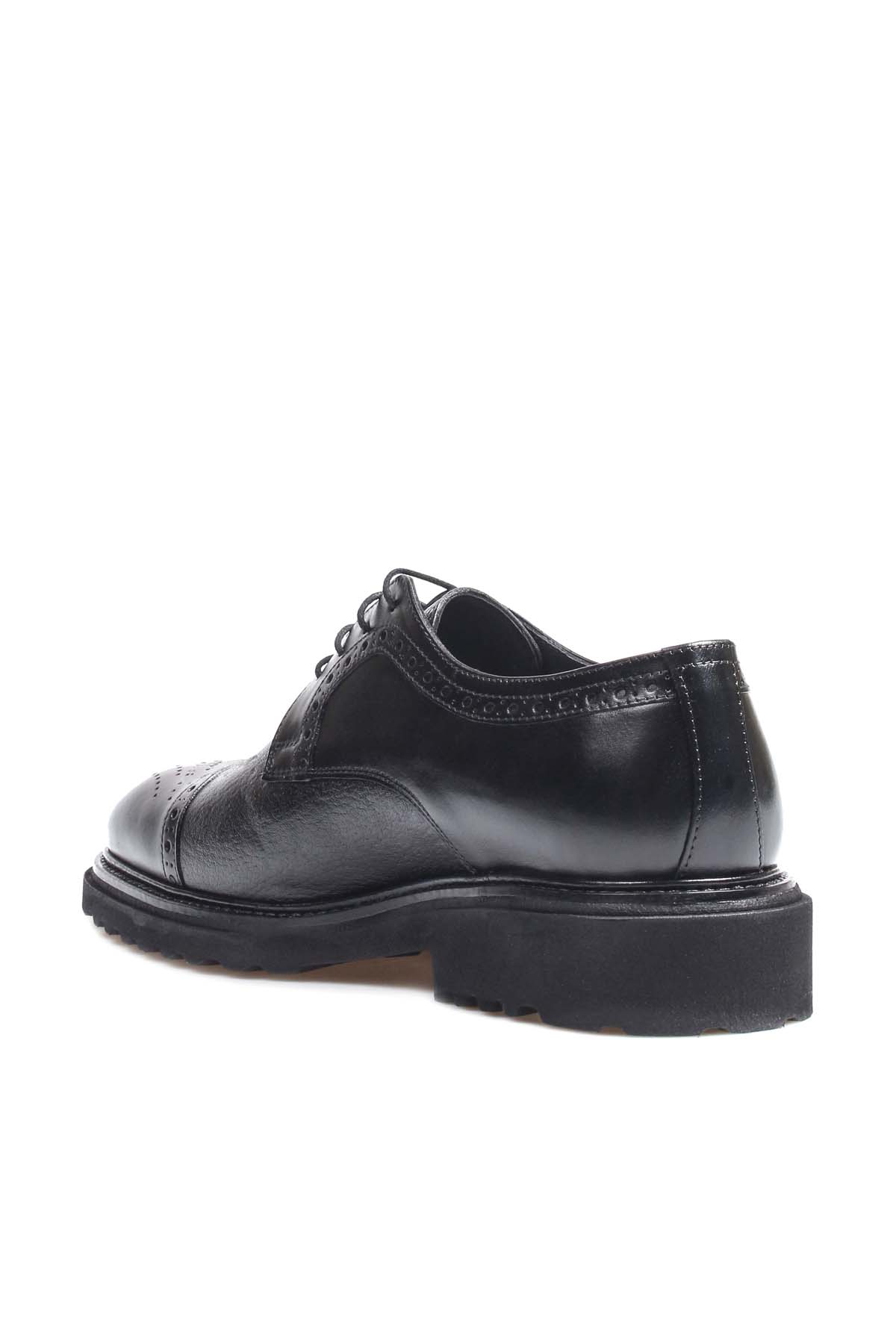 Fast Step Men Genuine Leather Classic Shoes Black Antique 237MA0120