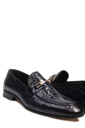 Fast Step Men Genuine Leather Classic Shoes Black Patent 850MA6081 - Thumbnail
