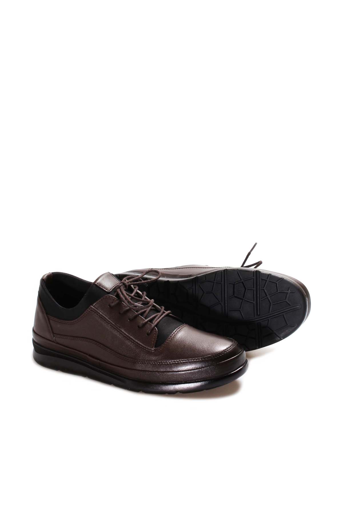 Fast Step Men Genuine Leather Daily Shoes Black 855MA655