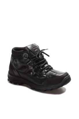Fast Step Unisex Genuine Leather Boots Black 117SXA5538 - Thumbnail